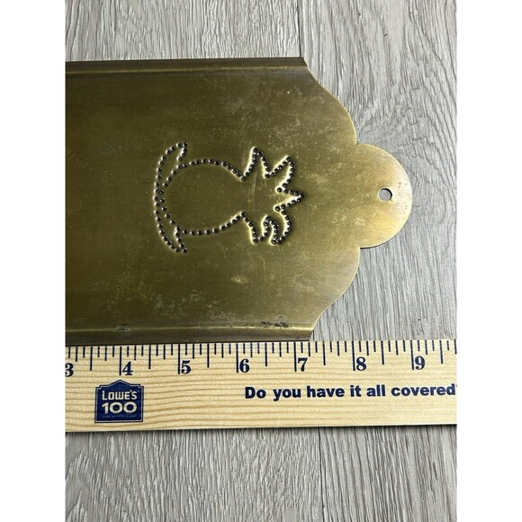 Vintage Punched Tin Brass Candle Holder Wall Sconce Pineapple Handmade? - Picture 10 of 12